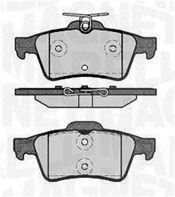 Magneti Marelli Bremsbelagsatz, Scheibenbremse [Hersteller-Nr. 363916060570] für Peugeot von MAGNETI MARELLI