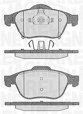 Magneti Marelli Bremsbelagsatz, Scheibenbremse [Hersteller-Nr. 363916060595] für Toyota von MAGNETI MARELLI