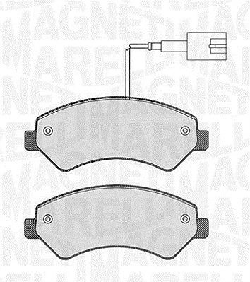 Magneti Marelli Bremsbelagsatz, Scheibenbremse [Hersteller-Nr. 363916060643] für Citroën, Fiat, Peugeot von MAGNETI MARELLI