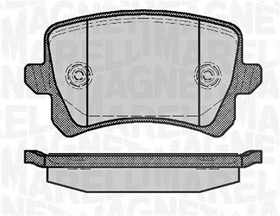 Magneti Marelli Bremsbelagsatz, Scheibenbremse [Hersteller-Nr. 363916060658] für Audi, Seat, VW von MAGNETI MARELLI