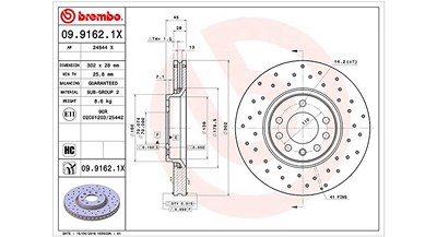 Magneti Marelli Bremsscheibe [Hersteller-Nr. 360406008202] für Cadillac, Opel, Saab, Vauxhall von MAGNETI MARELLI