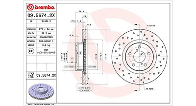 Magneti Marelli Bremsscheibe [Hersteller-Nr. 360406045402] für Subaru, Toyota von MAGNETI MARELLI