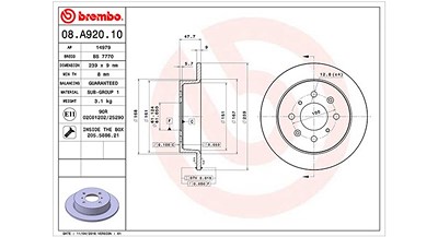 Magneti Marelli Bremsscheibe [Hersteller-Nr. 360406079400] für Honda von MAGNETI MARELLI