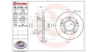 Magneti Marelli Bremsscheibe [Hersteller-Nr. 360406080300] für Ford von MAGNETI MARELLI