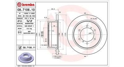 Magneti Marelli Bremsscheibe [Hersteller-Nr. 360406086100] für Mitsubishi von MAGNETI MARELLI