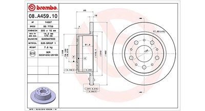 Magneti Marelli Bremsscheibe [Hersteller-Nr. 360406089600] für Citroën, Fiat, Peugeot von MAGNETI MARELLI