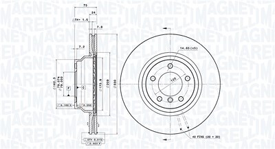 Magneti Marelli Bremsscheibe [Hersteller-Nr. 360406092301] für BMW von MAGNETI MARELLI