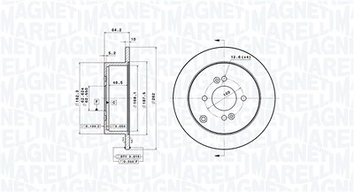 Magneti Marelli Bremsscheibe [Hersteller-Nr. 360406092500] für Hyundai, Kia von MAGNETI MARELLI