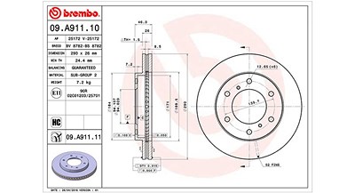 Magneti Marelli Bremsscheibe [Hersteller-Nr. 360406093100] für Mitsubishi von MAGNETI MARELLI