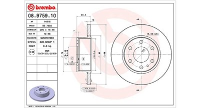 Magneti Marelli Bremsscheibe [Hersteller-Nr. 360406093400] für Iveco von MAGNETI MARELLI