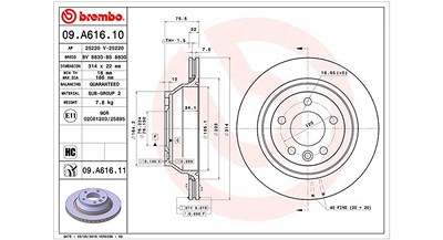 Magneti Marelli Bremsscheibe [Hersteller-Nr. 360406098800] für VW von MAGNETI MARELLI