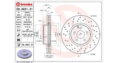 Magneti Marelli Bremsscheibe [Hersteller-Nr. 360406109101] für Mercedes-Benz von MAGNETI MARELLI