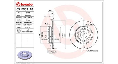 Magneti Marelli Bremsscheibe [Hersteller-Nr. 360406109700] für Toyota von MAGNETI MARELLI