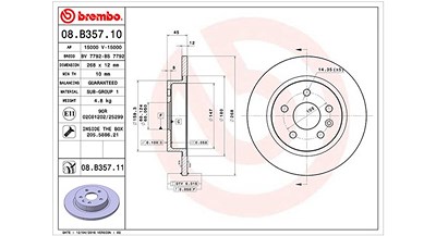 Magneti Marelli Bremsscheibe [Hersteller-Nr. 360406110400] für Chevrolet, Opel, Vauxhall von MAGNETI MARELLI