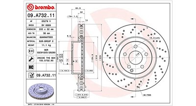 Magneti Marelli Bremsscheibe [Hersteller-Nr. 360406113301] für Mercedes-Benz von MAGNETI MARELLI