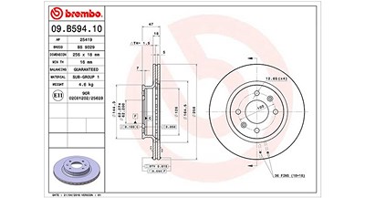 Magneti Marelli Bremsscheibe [Hersteller-Nr. 360406114000] für Hyundai von MAGNETI MARELLI