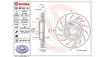 Magneti Marelli Bremsscheibe [Hersteller-Nr. 360406114601] für Mercedes-Benz von MAGNETI MARELLI