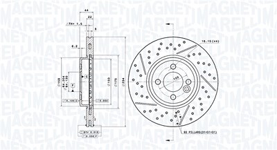 Magneti Marelli Bremsscheibe [Hersteller-Nr. 360406114901] für Mini von MAGNETI MARELLI