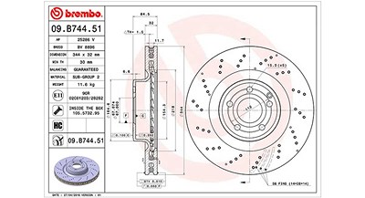 Magneti Marelli Bremsscheibe [Hersteller-Nr. 360406115401] für Mercedes-Benz von MAGNETI MARELLI