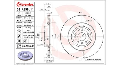 Magneti Marelli Bremsscheibe [Hersteller-Nr. 360406122101] für Mercedes-Benz von MAGNETI MARELLI