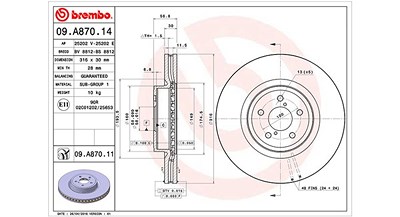 Magneti Marelli Bremsscheibe [Hersteller-Nr. 360406123900] für Subaru von MAGNETI MARELLI