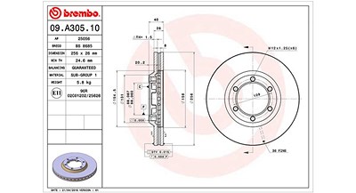 Magneti Marelli Bremsscheibe [Hersteller-Nr. 360406126500] für Isuzu von MAGNETI MARELLI