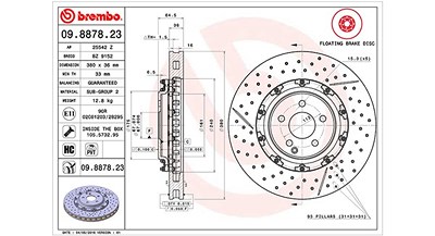 Magneti Marelli Bremsscheibe [Hersteller-Nr. 360406128303] für Mercedes-Benz von MAGNETI MARELLI