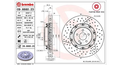 Magneti Marelli Bremsscheibe [Hersteller-Nr. 360406128403] für Mercedes-Benz von MAGNETI MARELLI