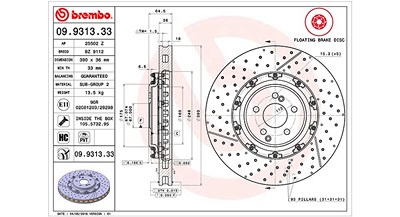 Magneti Marelli Bremsscheibe [Hersteller-Nr. 360406128603] für Mercedes-Benz von MAGNETI MARELLI