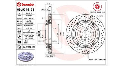 Magneti Marelli Bremsscheibe [Hersteller-Nr. 360406128703] für Mercedes-Benz von MAGNETI MARELLI