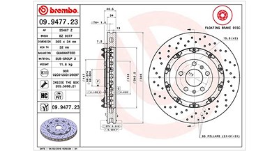 Magneti Marelli Bremsscheibe [Hersteller-Nr. 360406128803] für Audi von MAGNETI MARELLI