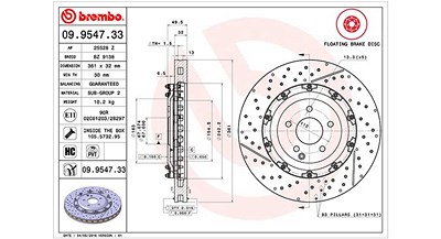 Magneti Marelli Bremsscheibe [Hersteller-Nr. 360406128903] für Mercedes-Benz von MAGNETI MARELLI