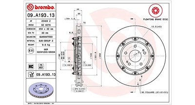 Magneti Marelli Bremsscheibe [Hersteller-Nr. 360406129403] für Mitsubishi von MAGNETI MARELLI