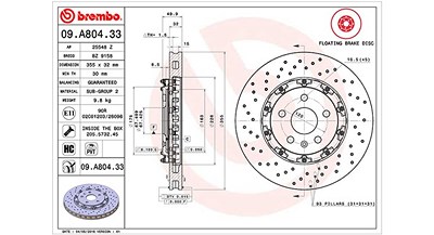 Magneti Marelli Bremsscheibe [Hersteller-Nr. 360406129503] für Opel, Saab, Vauxhall von MAGNETI MARELLI