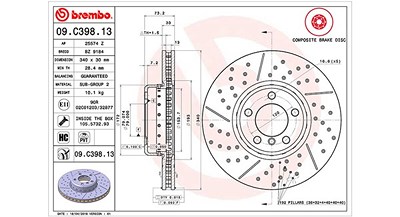 Magneti Marelli Bremsscheibe [Hersteller-Nr. 360406130404] für BMW von MAGNETI MARELLI