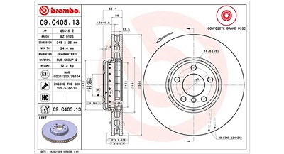 Magneti Marelli Bremsscheibe [Hersteller-Nr. 360406130904] für BMW von MAGNETI MARELLI