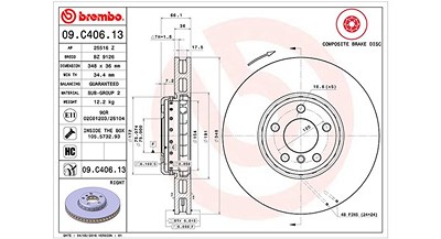 Magneti Marelli Bremsscheibe [Hersteller-Nr. 360406131004] für BMW von MAGNETI MARELLI