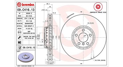 Magneti Marelli Bremsscheibe [Hersteller-Nr. 360406131904] für BMW von MAGNETI MARELLI