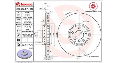 Magneti Marelli Bremsscheibe [Hersteller-Nr. 360406132004] für BMW von MAGNETI MARELLI