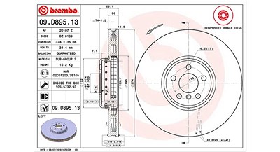 Magneti Marelli 1x Bremsscheibe [Hersteller-Nr. 360406133904] für BMW von MAGNETI MARELLI