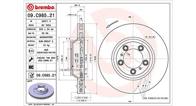 Magneti Marelli 1x Bremsscheibe [Hersteller-Nr. 360406166501] für Porsche von MAGNETI MARELLI