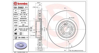 Magneti Marelli 1x Bremsscheibe [Hersteller-Nr. 360406177301] für Mercedes-Benz von MAGNETI MARELLI