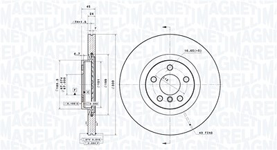 Magneti Marelli Bremsscheibe [Hersteller-Nr. 360406183201] für BMW, Mini von MAGNETI MARELLI