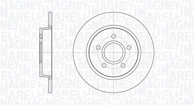 Magneti Marelli Bremsscheibe [Hersteller-Nr. 361302040103] für Ford von MAGNETI MARELLI