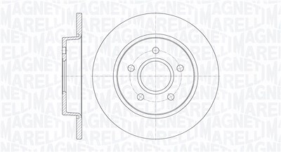 Magneti Marelli Bremsscheibe [Hersteller-Nr. 361302040107] für Ford von MAGNETI MARELLI