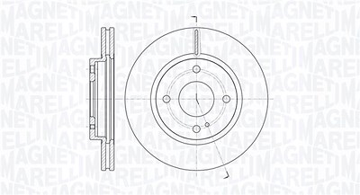 Magneti Marelli Bremsscheibe [Hersteller-Nr. 361302040108] für Ford von MAGNETI MARELLI