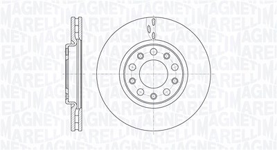 Magneti Marelli Bremsscheibe [Hersteller-Nr. 361302040112] für Alfa Romeo, Fiat, Jeep von MAGNETI MARELLI