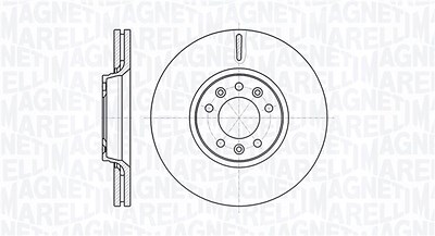 Magneti Marelli Bremsscheibe [Hersteller-Nr. 361302040114] für Citroën, Fiat, Peugeot, Toyota von MAGNETI MARELLI