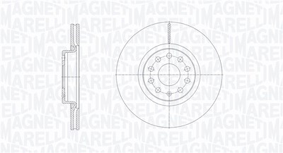 Magneti Marelli Bremsscheibe [Hersteller-Nr. 361302040126] für Audi, Cupra, Seat, Skoda, VW von MAGNETI MARELLI