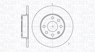 Magneti Marelli Bremsscheibe [Hersteller-Nr. 361302040129] für Opel, Vauxhall von MAGNETI MARELLI